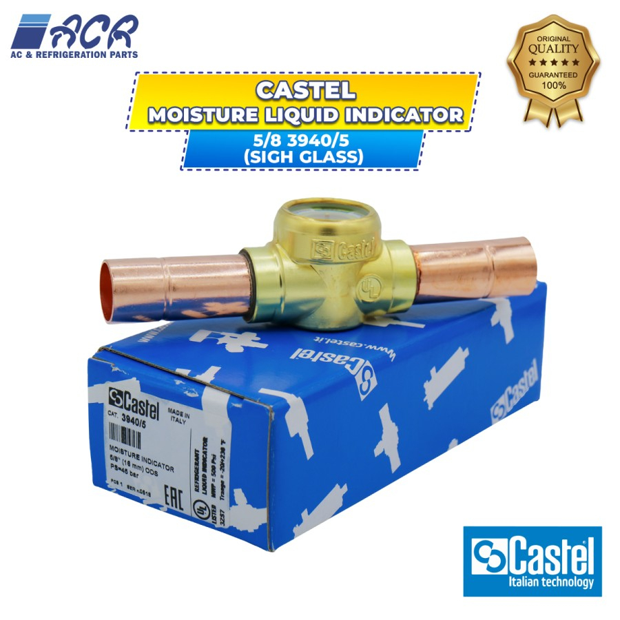 Jual Moisture Liquid Indicator 5/8 3940/5 (sigh glass) Castel