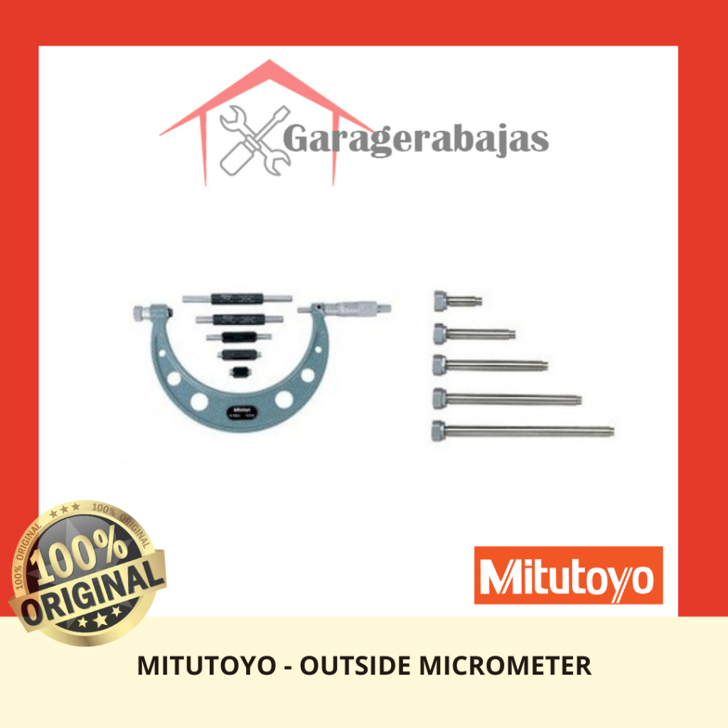 Jual Mitutoyo Outside Micrometer 104142 A 300400 mm Resolusi 0.01 mm