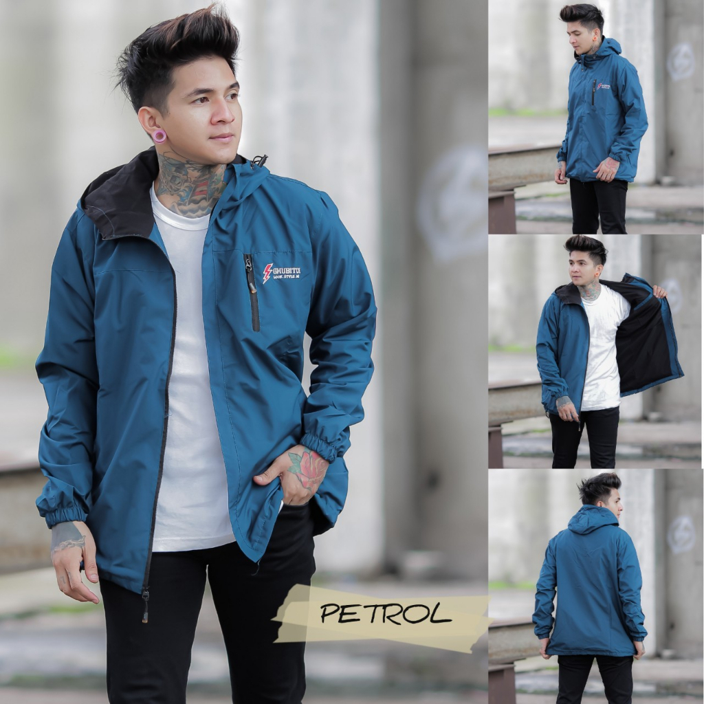 Jual Jaket Parka Simple Navy Jaket Parka Outdoor Jaket Gunung Simple Jaket Parka Parasut