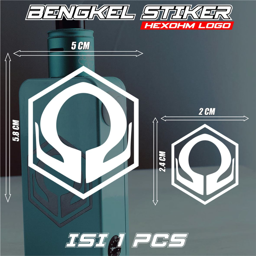 Jual Stiker Aksesoris Variasi Keren Viral Tiktok Cutting Hexohm Logo ...