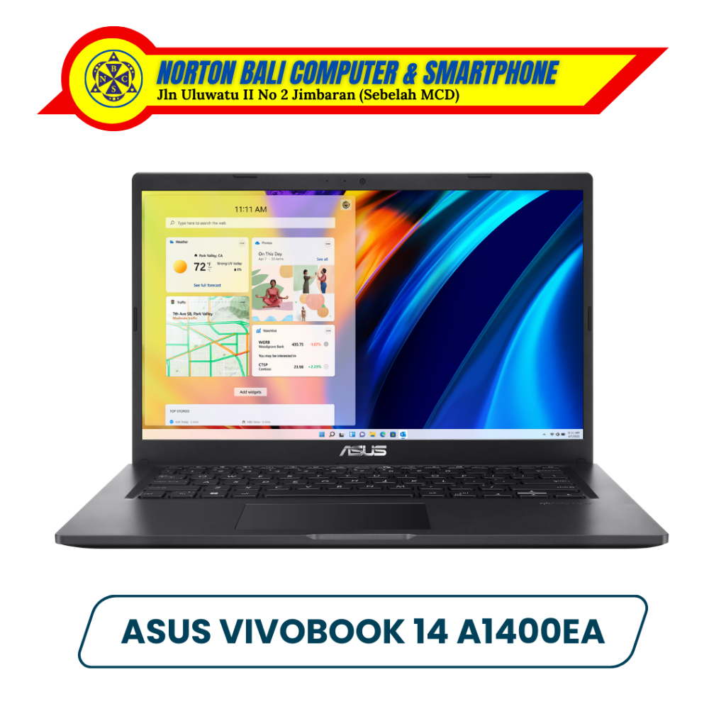 Jual Laptop Asus Vivobook 14 A1400ea Fhd7524 Black Shopee Indonesia 6767