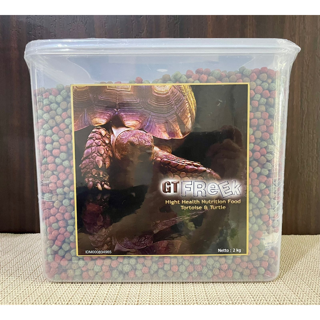 Jual GTF 2kg GT Freek Pelet Kura Tortoise Turtle Sulcata Aldabra Istar ...