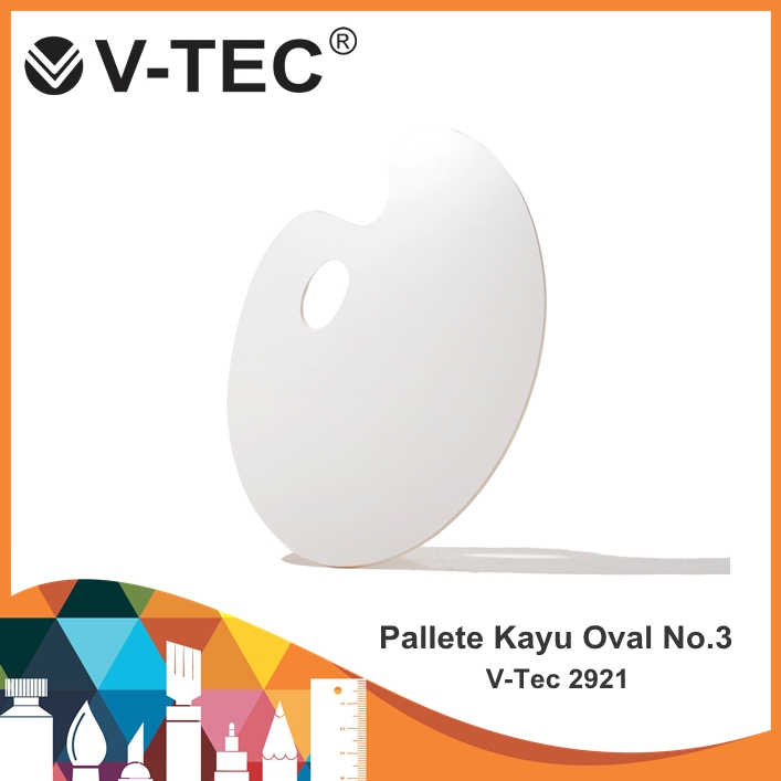 Jual Palet Lukis Oval Palette Kayu Oval V Tec Palette No Palet Lukis Palet