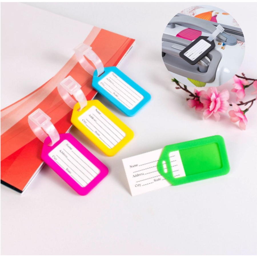 Jual gantungan luggage tag koper polos label nama tas | Shopee Indonesia