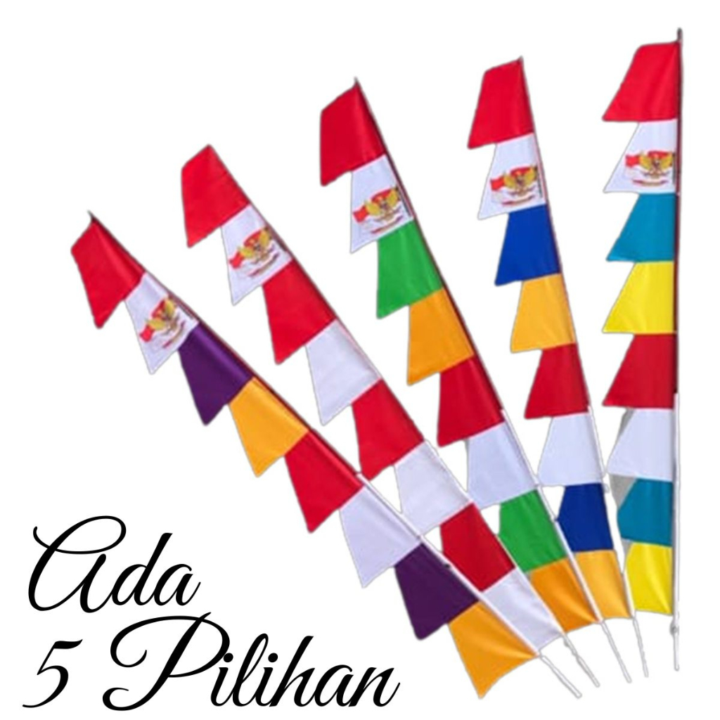 Jual Bendera Panjang Umbul - Umbul Harga Grosir 20 PCS/1 KODI Hiasan