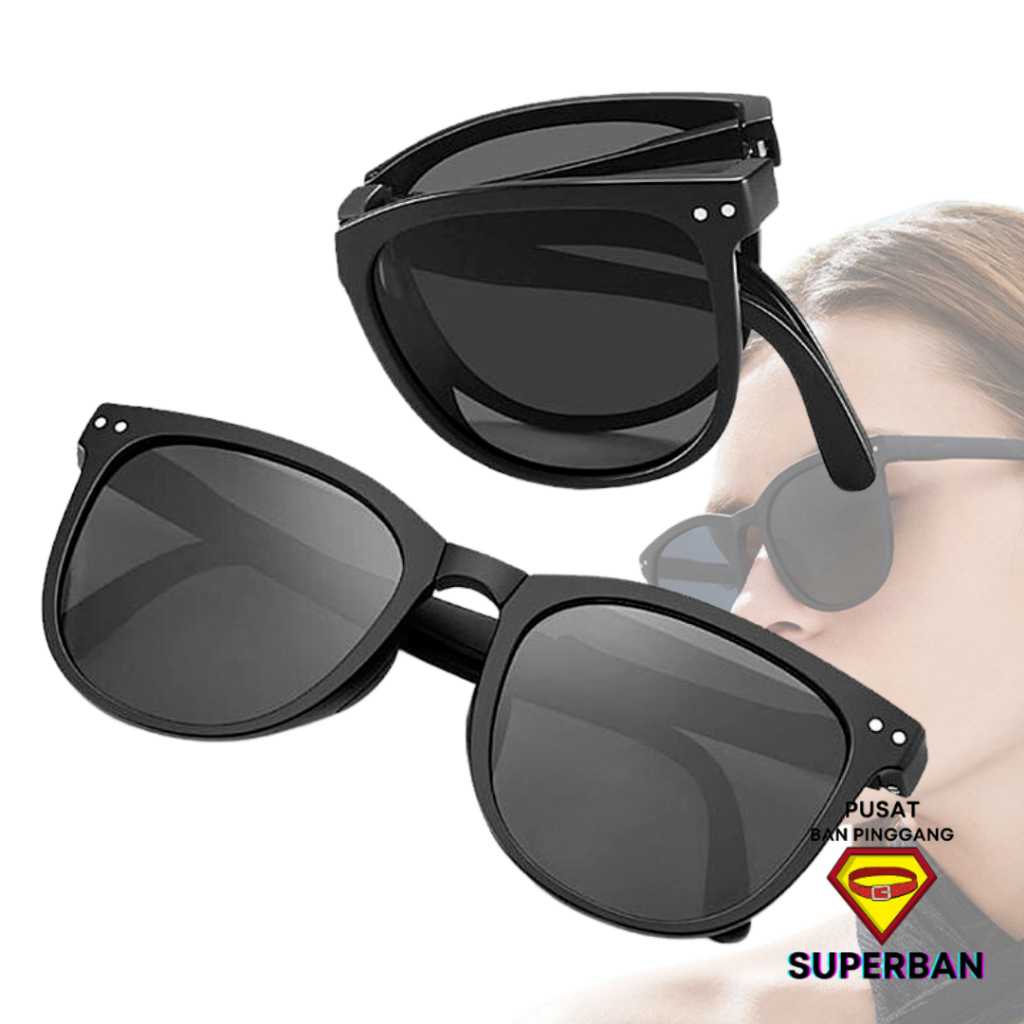 Jual Kacamata Lipat Wanita Kacamata Hitam Terpolarisasi Unisex ...