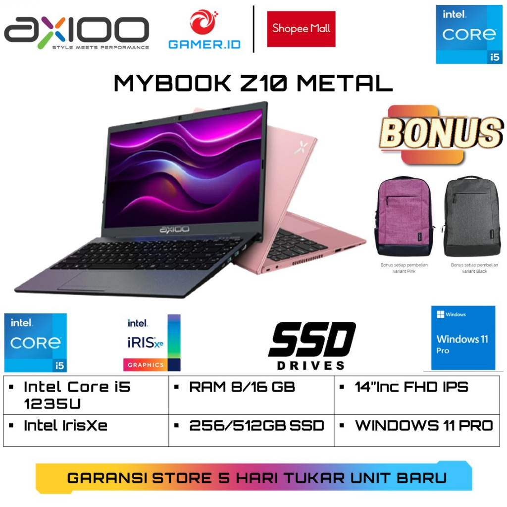 Jual Axioo Mybook Z Metal Intel Core I U Core Gb