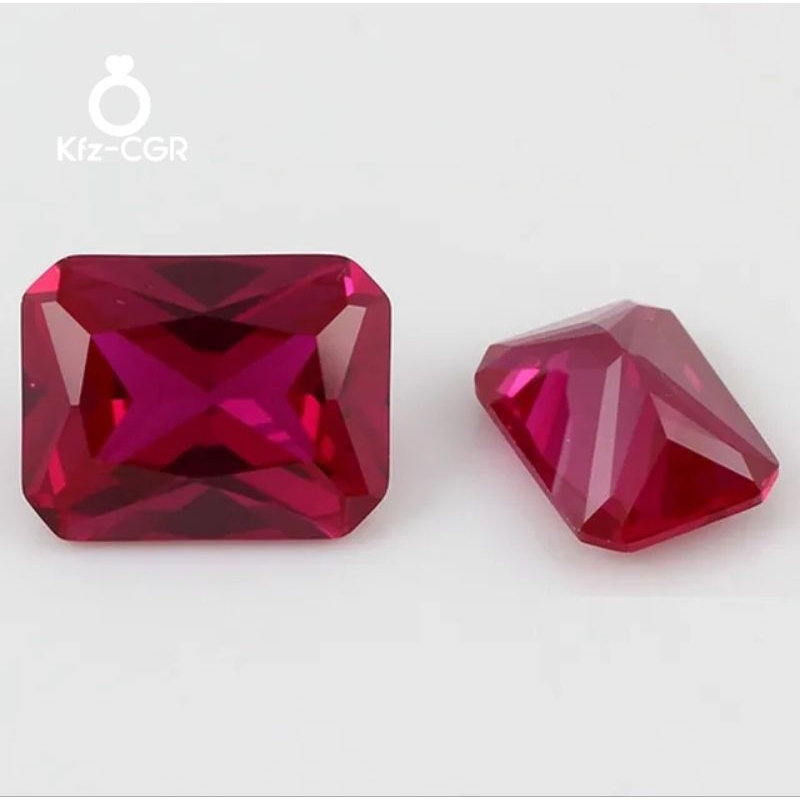 Jual Big size Syntetic Ruby Persegi panjang Octagon | Shopee Indonesia