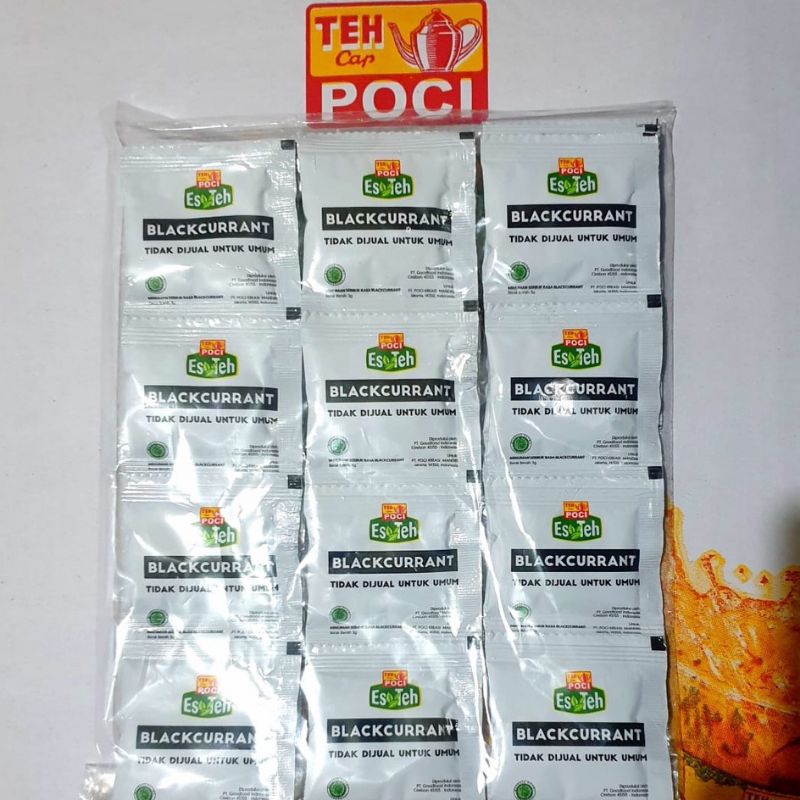 Jual serbuk teh poci rasa blackcurrant, 1 renteng isi 10 pcs | Shopee ...