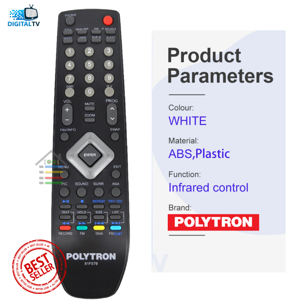 Polytron on sale remote tv