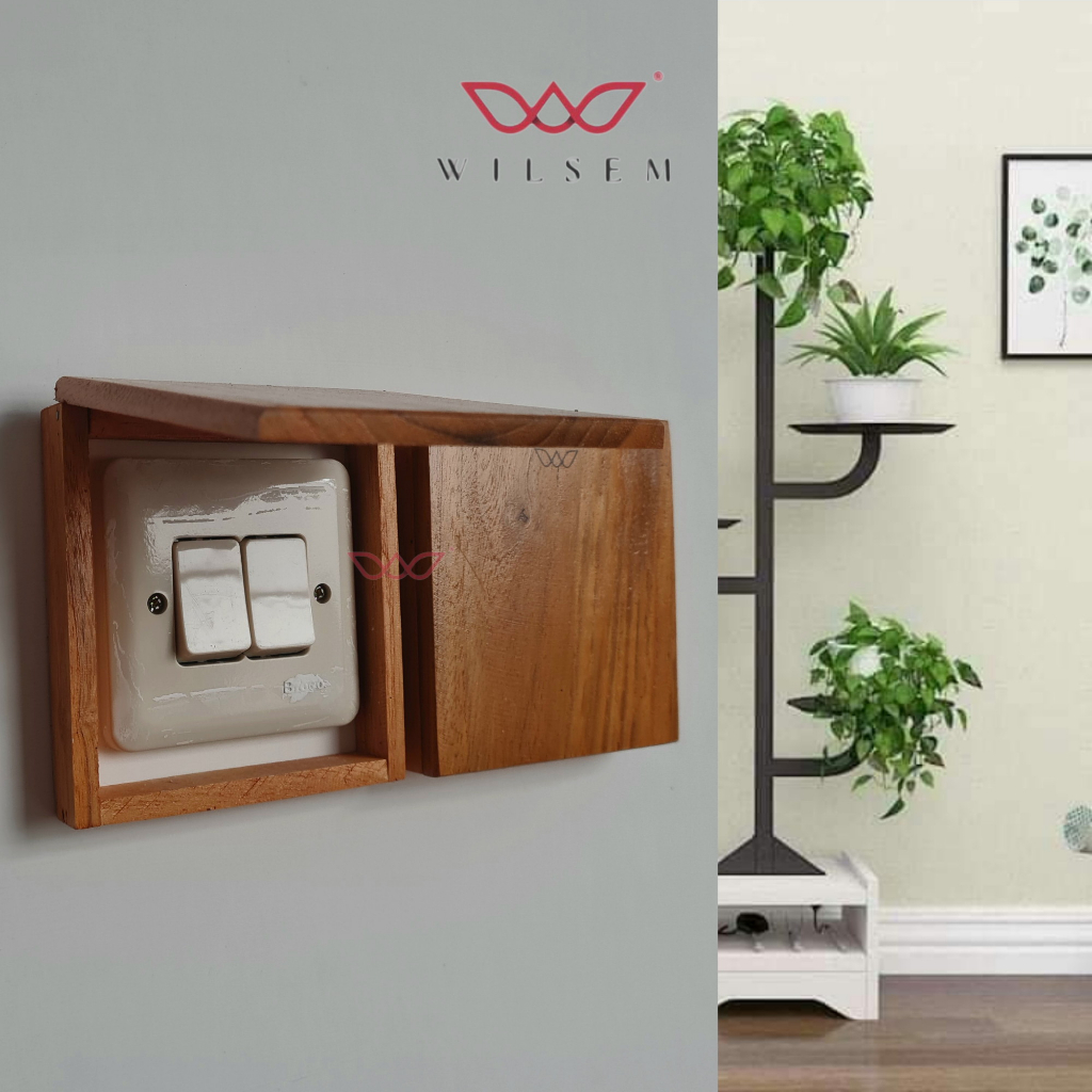 Jual WILSEM WS403-Frame Saklar Kayu Jati Saklar Single L1 | Shopee ...