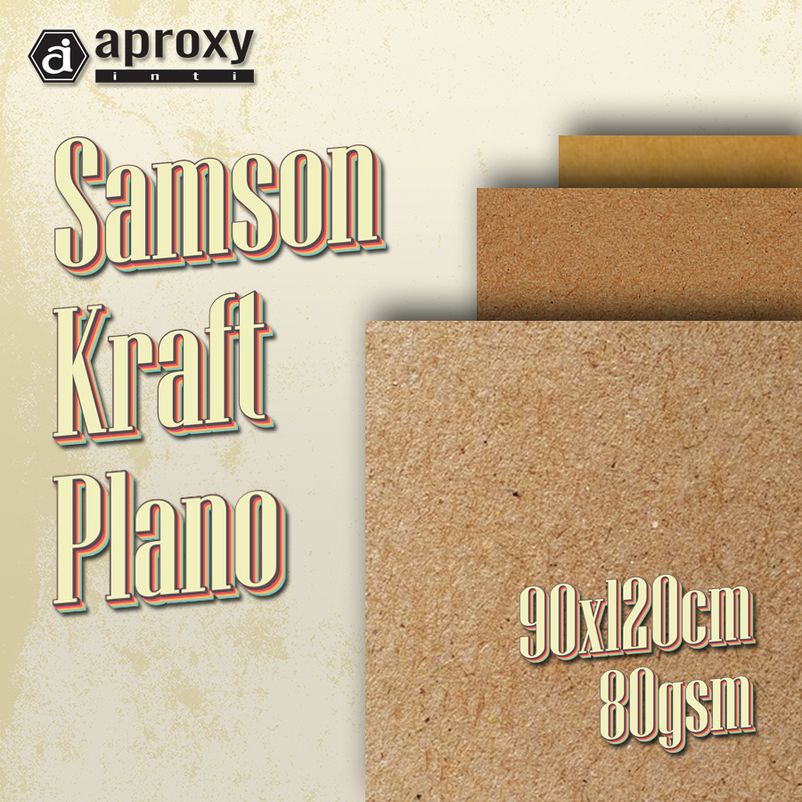 Jual SAMSON KRAFT PAPER 90 x 120 CM, 80 GSM | Shopee Indonesia