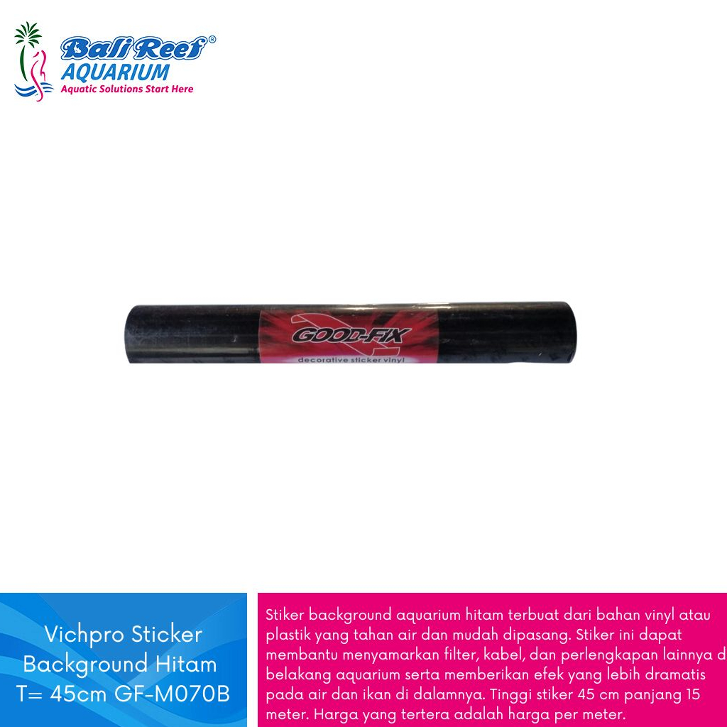 Jual Stiker Background Aquarium Hitam Tinggi 45 Cm Shopee Indonesia