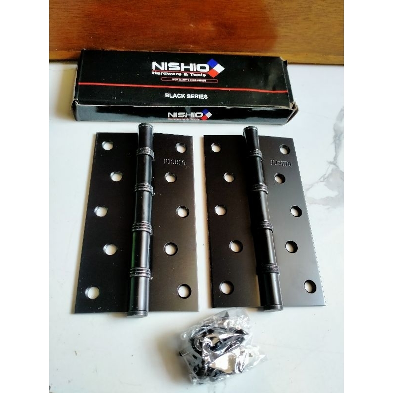 Jual engsel pintu hitam tebal 5 inchi sepasang engsel pintu panel tebal ...