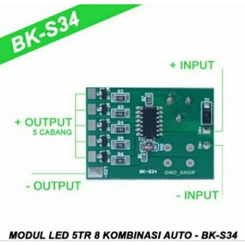 Jual MODUL dan mesin TR 5 CHANNEL 8 MODE 12V 24V | Shopee Indonesia