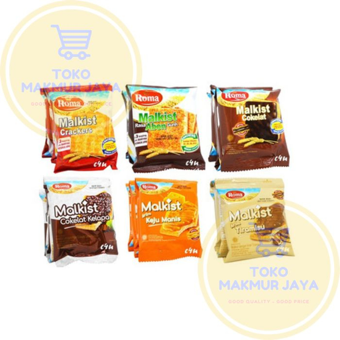Jual ROMA MALKIST CRACKERS RENTENG (isi 10 pcs) | Shopee Indonesia