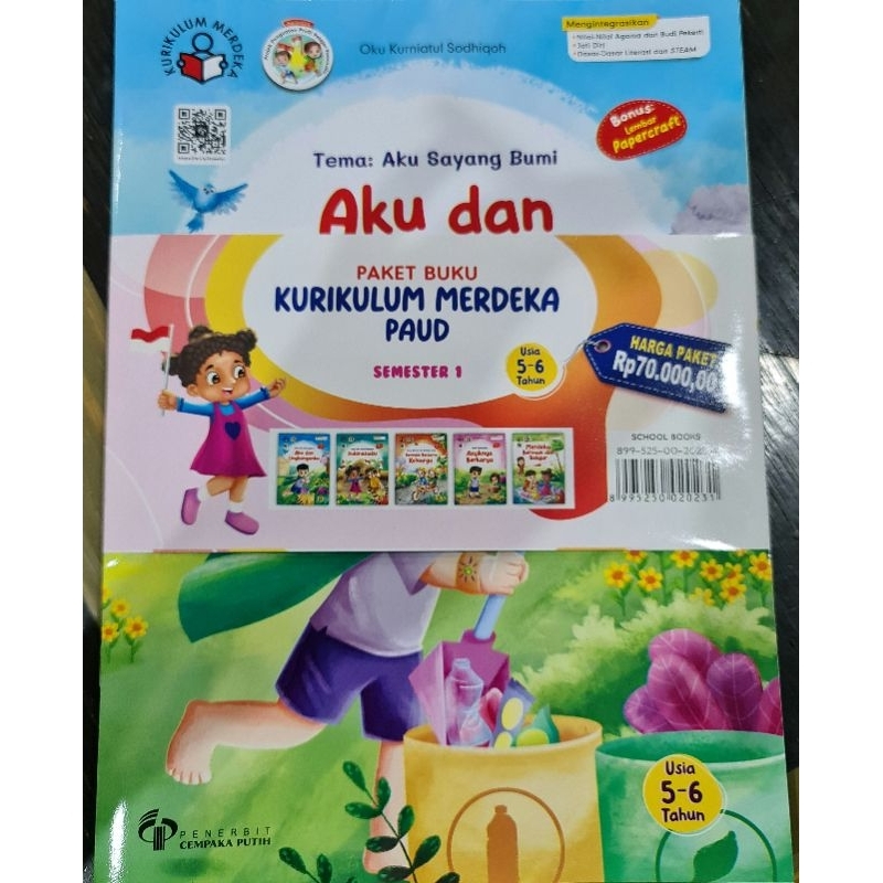 Jual Buku Paket Kurikulum Merdeka Jenjang TK PAUD Usia 5-6 Tahun ...