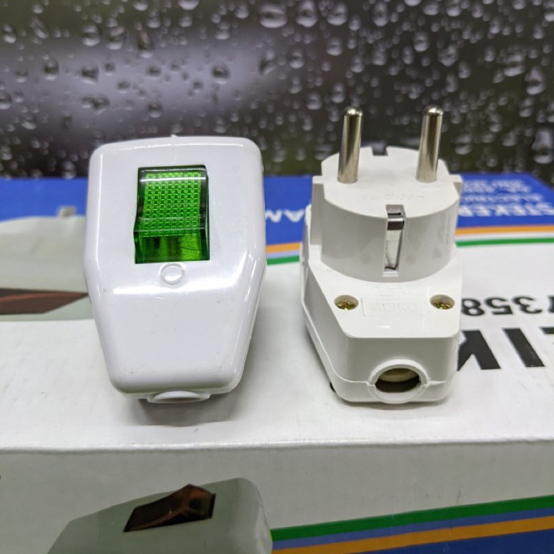 Jual Steker Lampu Meiko MK-7358 Steker On Off | Shopee Indonesia