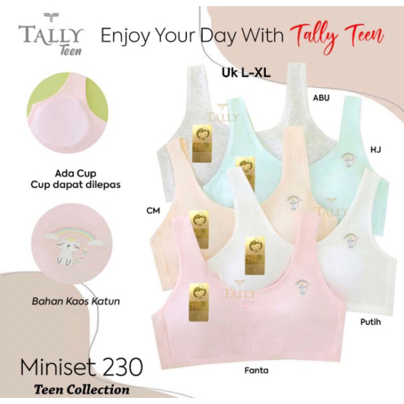 Jual TALLY MINISET 230 Pakai BUSA, Busa bisa dilepas pasang BAHAN KATUN ...