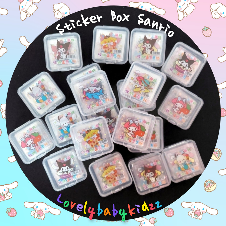 Jual LBK Sticker Kotak Plastik Karakter Sanrio / Stiker Sanrio Box