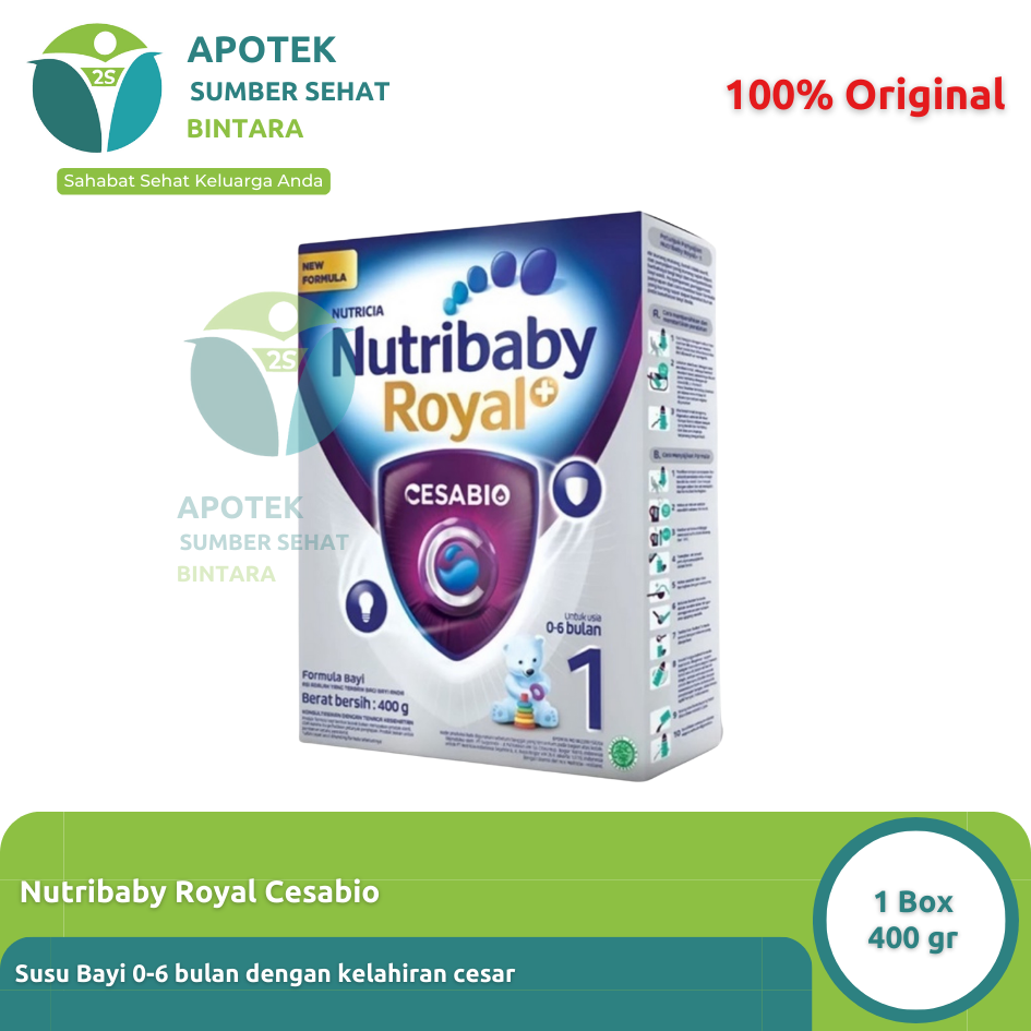 Jual Nutribaby Royal Cesabio 1 0-6 bulan 400 gr | Shopee Indonesia