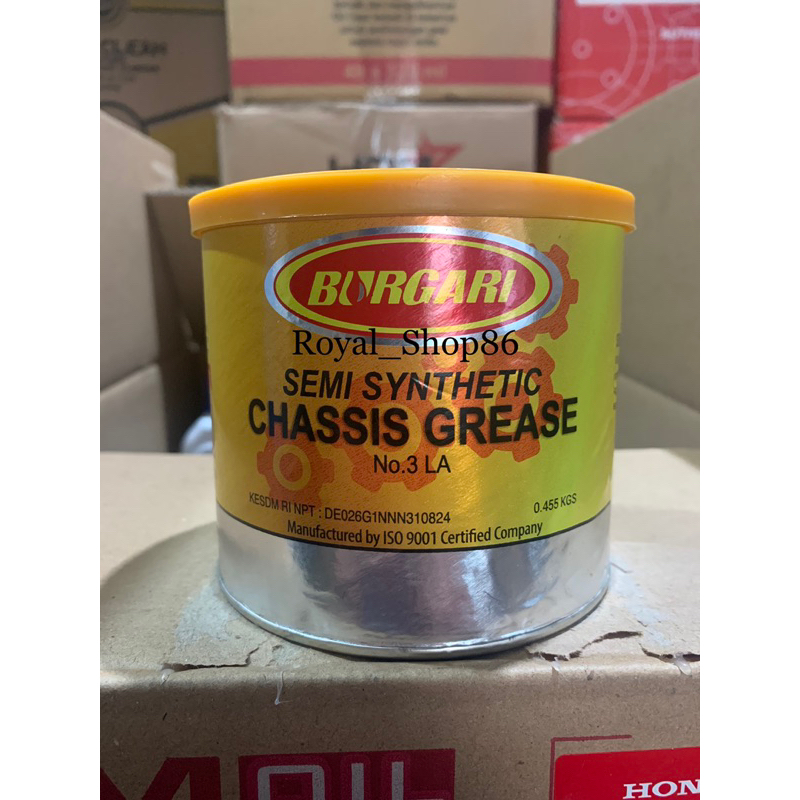 Jual GEMUK GREASE BURGARI (SEMI SYNTHETIC CHASSIS GREASE) 455Gr ...