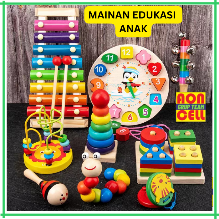 Jual MAINAN EDUKASI ANAK BASIC SHAPE KAYU BALOK GEOMETRI PUZZLE 3D ...