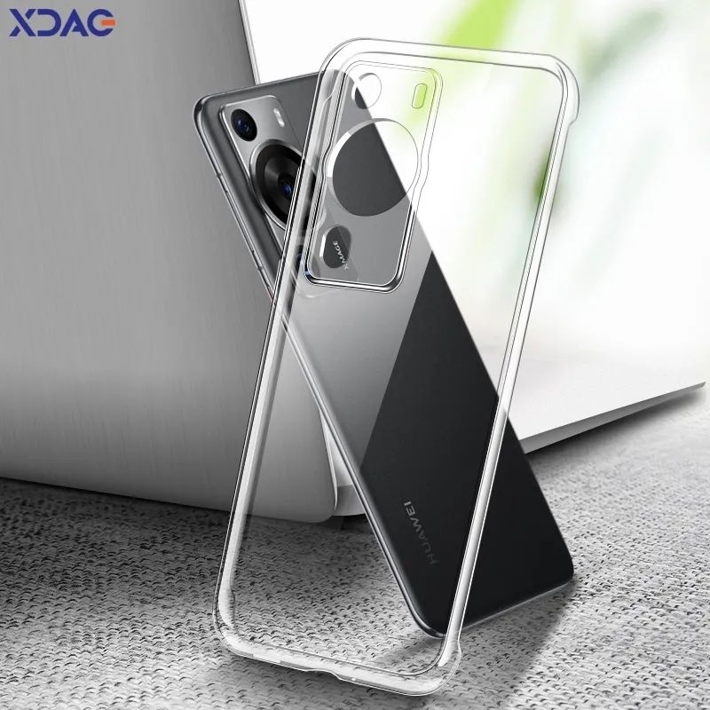 Wousunly Compatible With Huawei P60 Pro Case With Magnetic Stand Clear,for Huawei P60 Pro Phone Case Silicone Transparent Support Wireless Charging Shockproof Luxury Protective Cover (Black