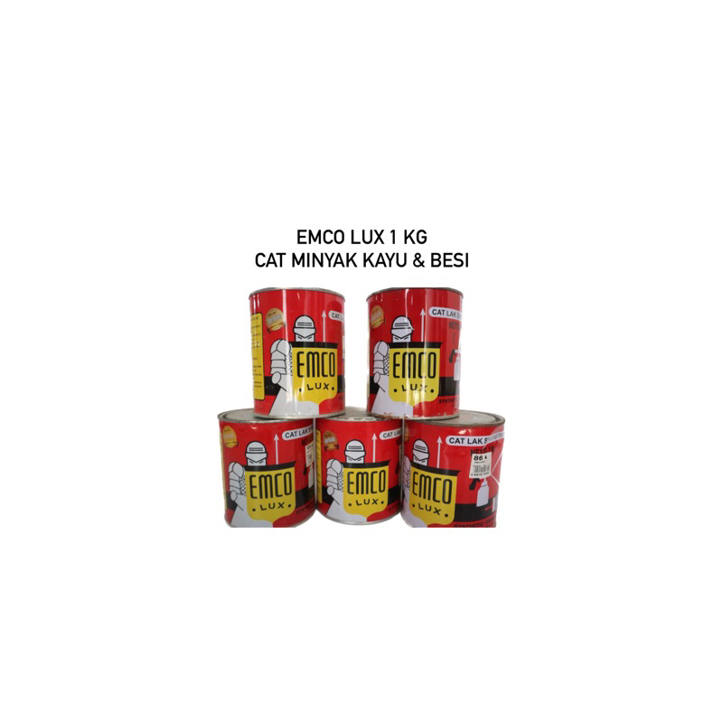 Jual Emco Lux Cat Minyak Kayu Besi 1 Kg Shopee Indonesia 6636