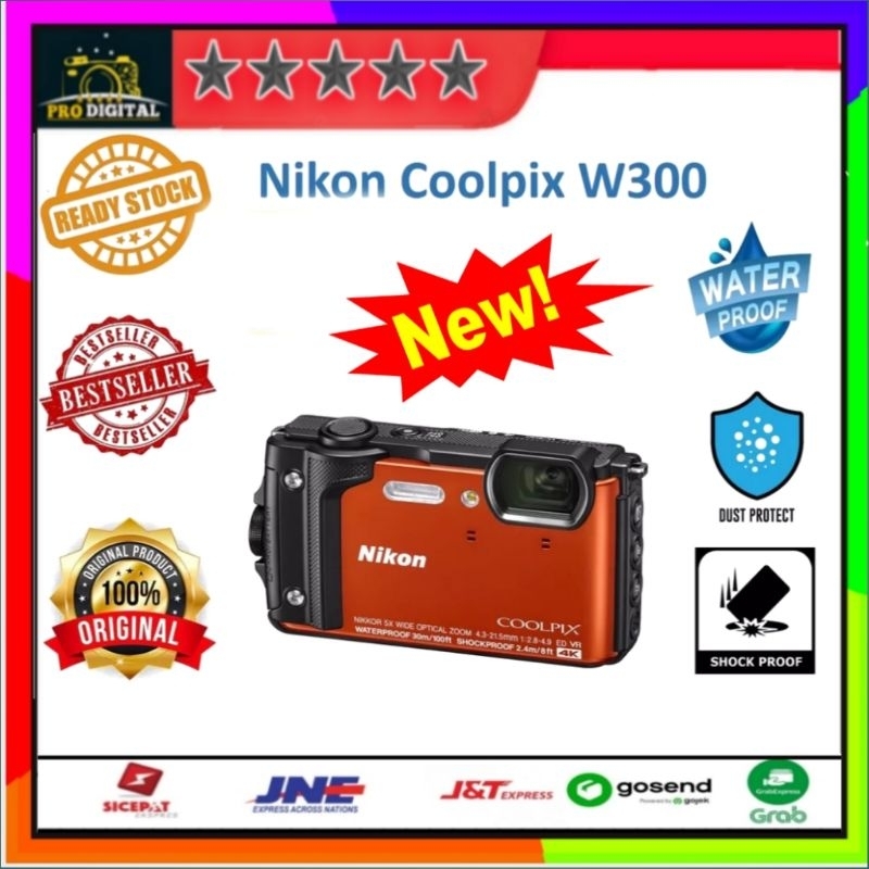 Jual Nikon Coolpix W300 WiFi Underwater Kamera Waterproof GPS 4K Video Shopee Indonesia