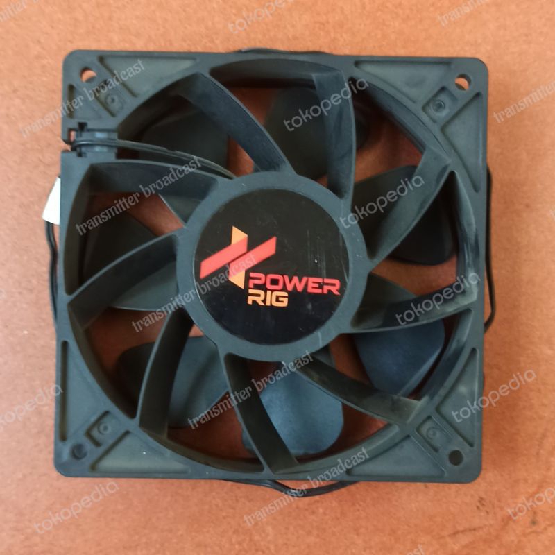Jual Kipas Merk POWER RIG ukuran P=12cm x L=12cm x T=3,7cm 12 volt / 0 ...