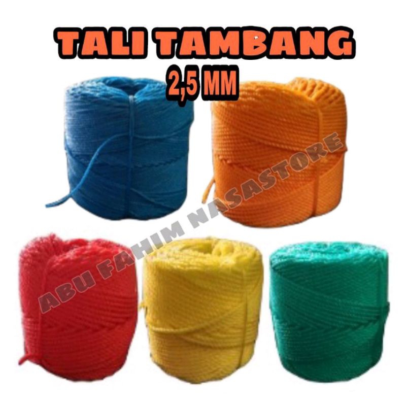 Jual Tali Tambang Harga Permeter Ketebalan 2 5 Mm Tali Nilon Tali