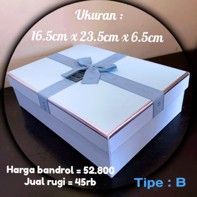 Jual (Type B) Gift Box Aesthetic Premium/kotak Kado Hampers Souvenir ...