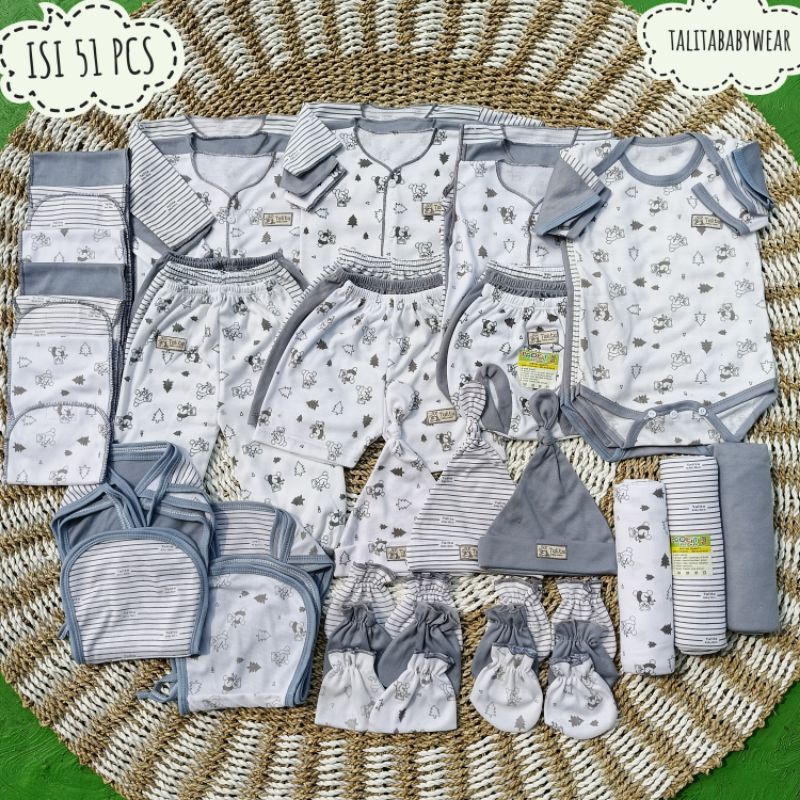 Jual 51 PCS Perlengkapan Bayi Baru Lahir Paket Brojol Baby Newborn ...