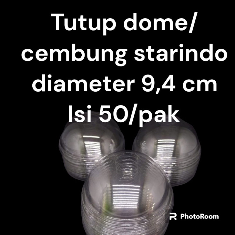 Jual Tutup Cembung Lid Dome Starindo Besar Bening Tebal Shopee Indonesia 6803