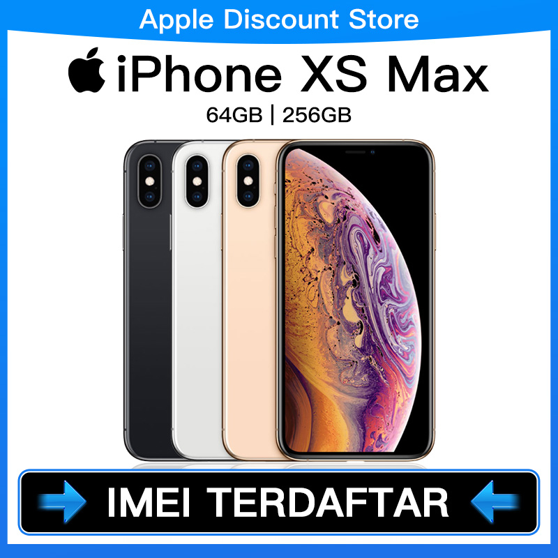 Jual iPhone XS Max 64GB/256GB Fullset Mulus Second Original bh