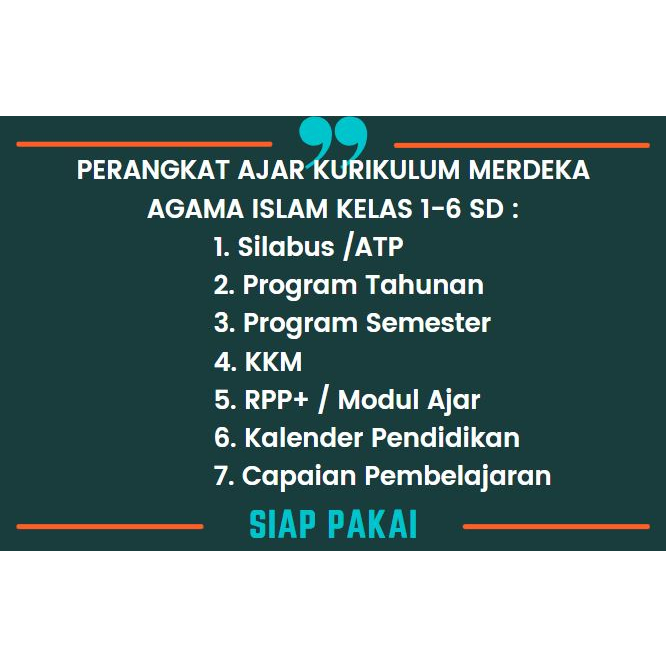 Jual Modul Ajar Kurikulum Merdeka PAI Kelas 1 & 6 SD Semester 1 & 2 ...