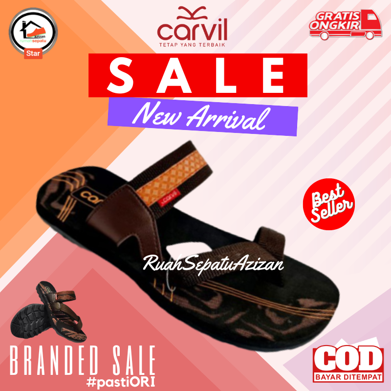 Jual Sandal Pria Carvil Rekdra Sindara Carvil Original Anti Air Sendal Carvil Pria 5431