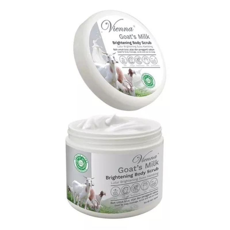 Jual GOAT'S MILK BRIGHTENING BODY SCRUB VIENNA 250gr/body scrub Goat's