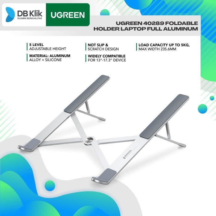 Jual Foldable UGreen 40289 Holder Laptop Full Aluminum - Stand Holder ...