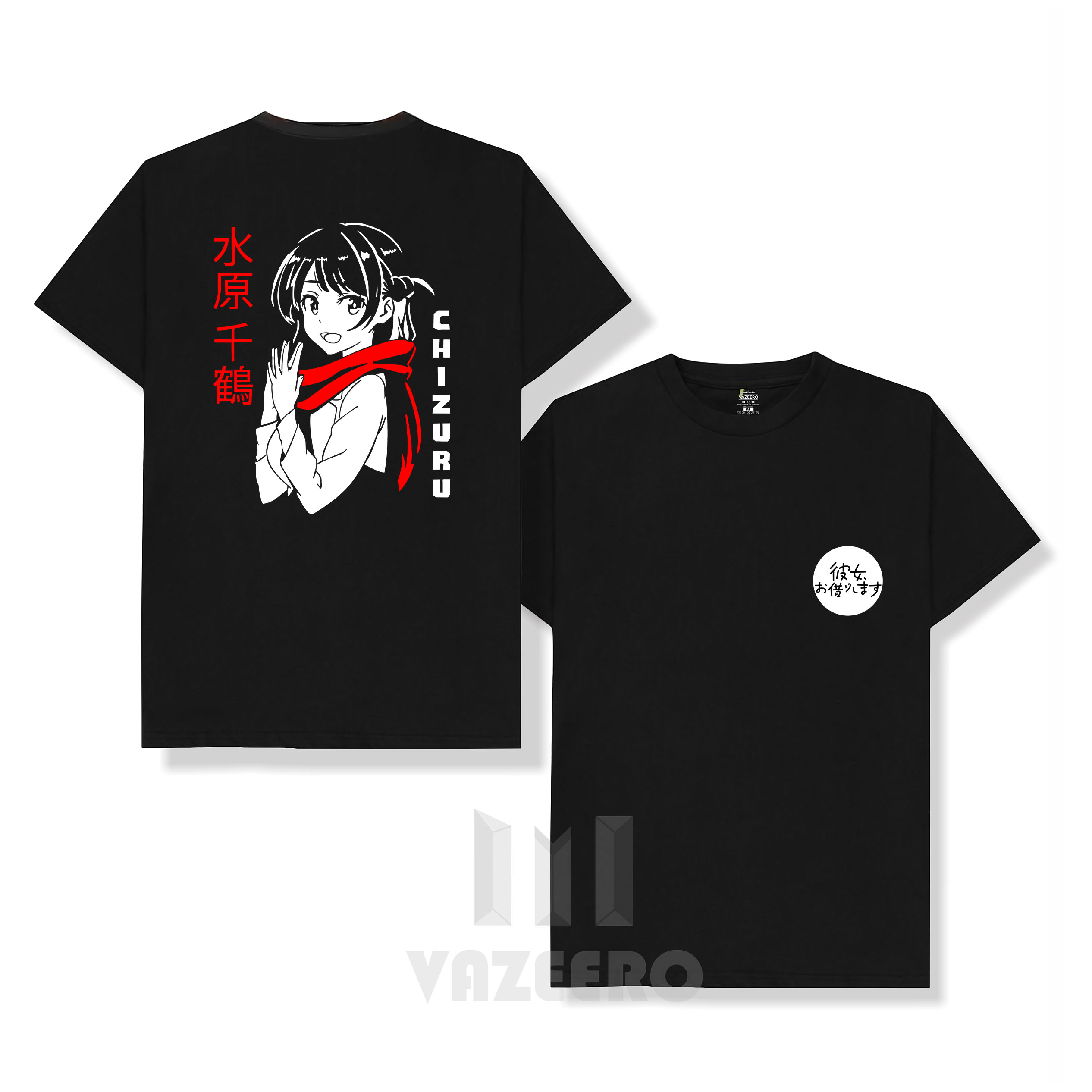 Jual Kaos Distro Anime Mizuhara Chizuru Kawaii Kanojo Okarishimasu 100 Cotton Combed 30s 5023