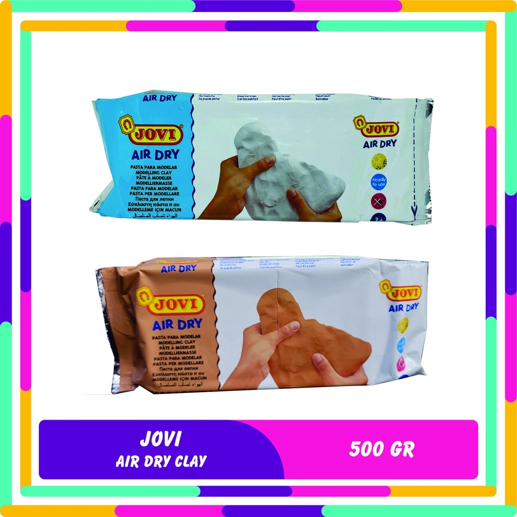 Jual JOVI AIR DRY MODELLING CLAY / TANAH LIAT JOVI 500 GR | Shopee ...