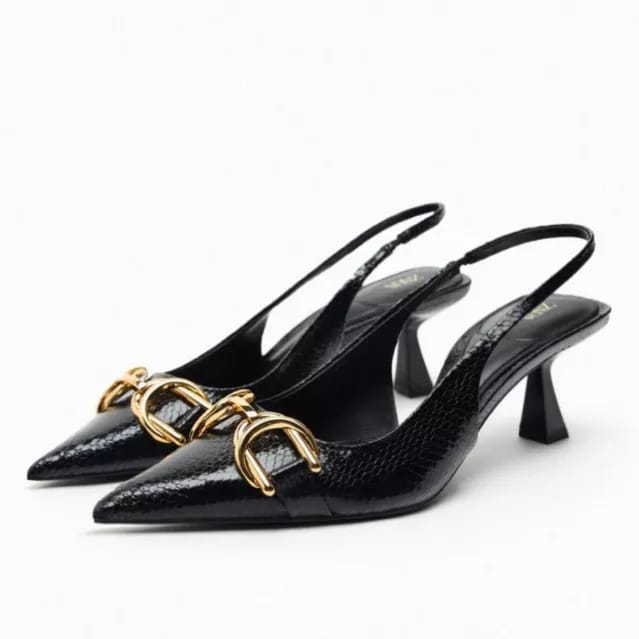 Zara Heels Wanita Slingback 33921-2 6cm