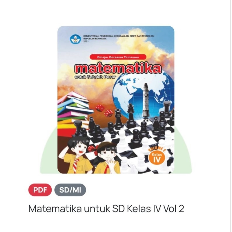 Jual Matematika Kelas 4 SD/MI Kurikulum Merdeka Vol. 2 | Shopee Indonesia