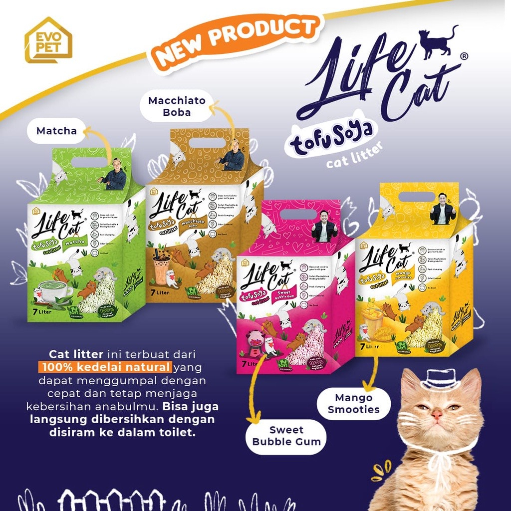 Jual LITOFU Pasir Tofu Lifect Kucing Gumpal Wangi Life Cat Tofu Soya