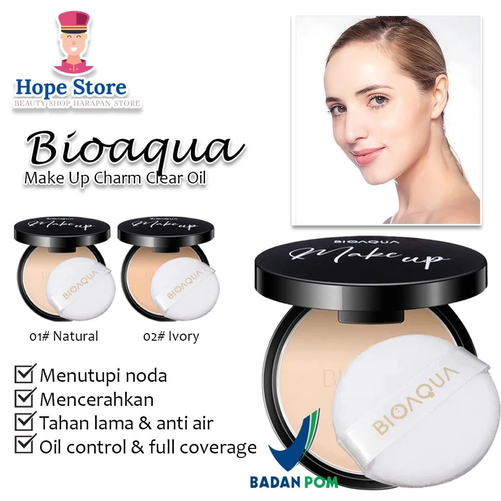 Bioaqua Powder Make Up Oil Control Tahan Lama | AutoStock