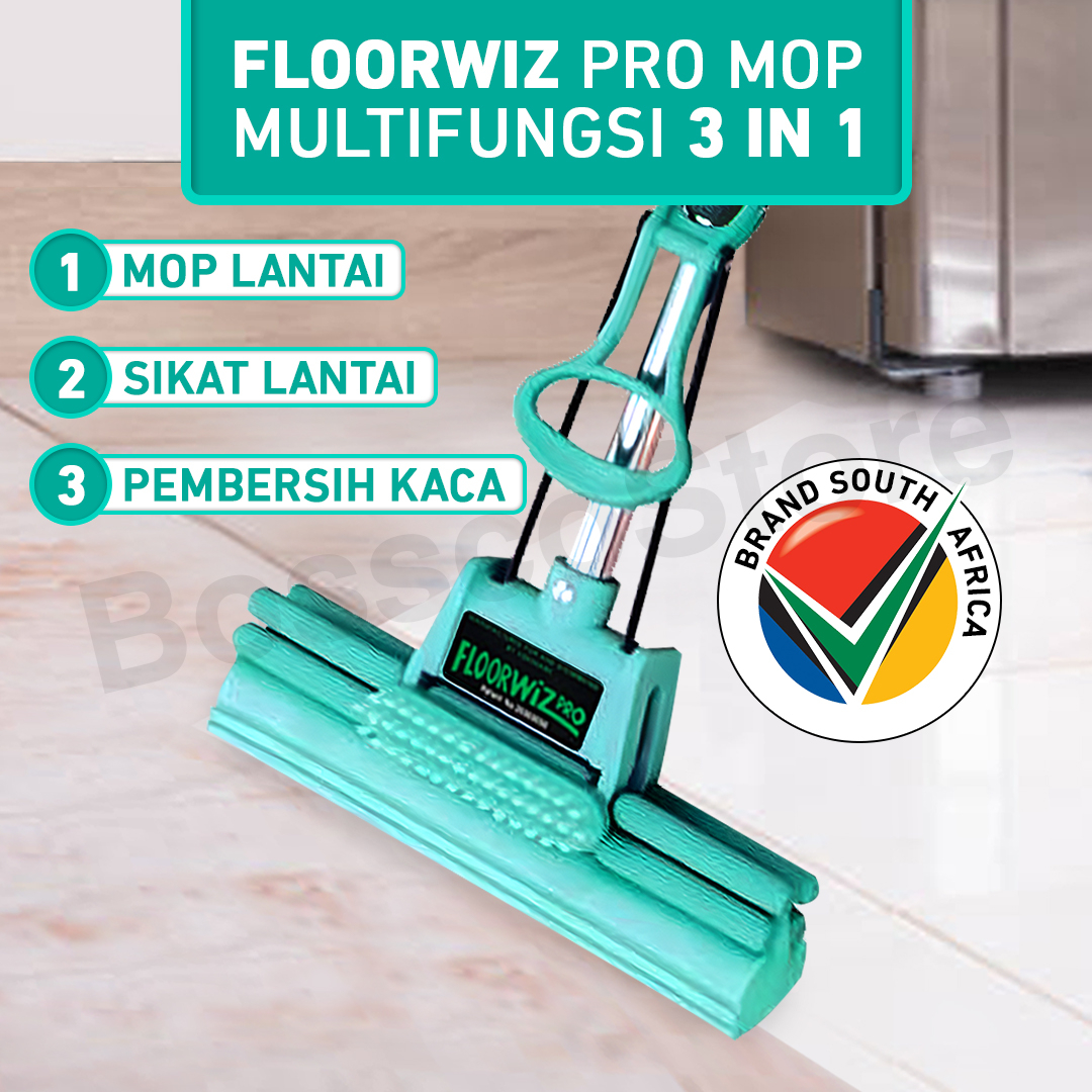 Jual Floorwiz Pro Mop Alat Pel Lantai Sponge PVA BerPatent Kualitas