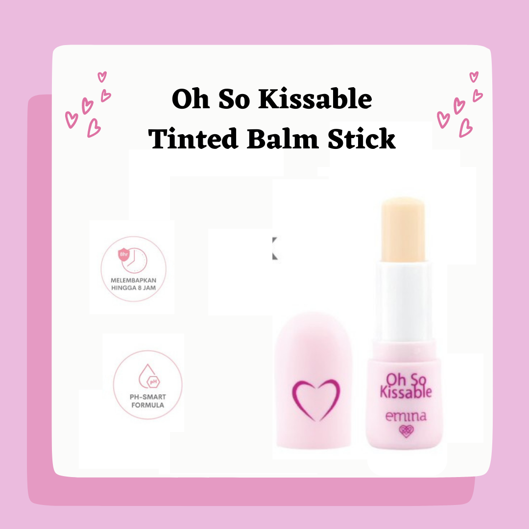 Jual Emina Oh So Kissable Tinted Balm Stick 3.4g Lip Balm Pelembab