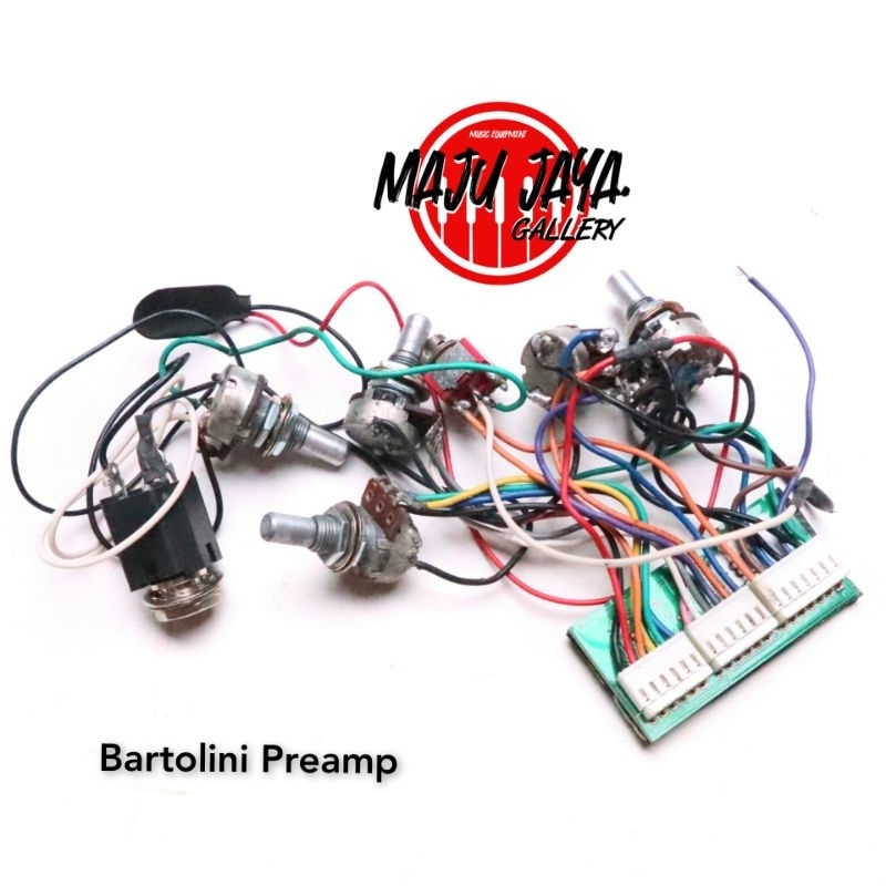 Jual kabel preamp pickup wiring set bass elektrik equalizer bartolini