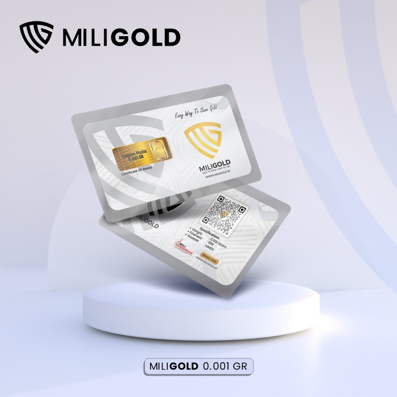 Jual MiliGold Gift Card 0.001 Gr EMAS MURNI 24 KR MG GL | Shopee Indonesia